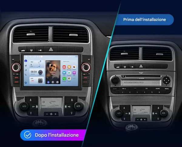Autoradio CarPlay - Android Auto per FIAT Punto 2005-2009