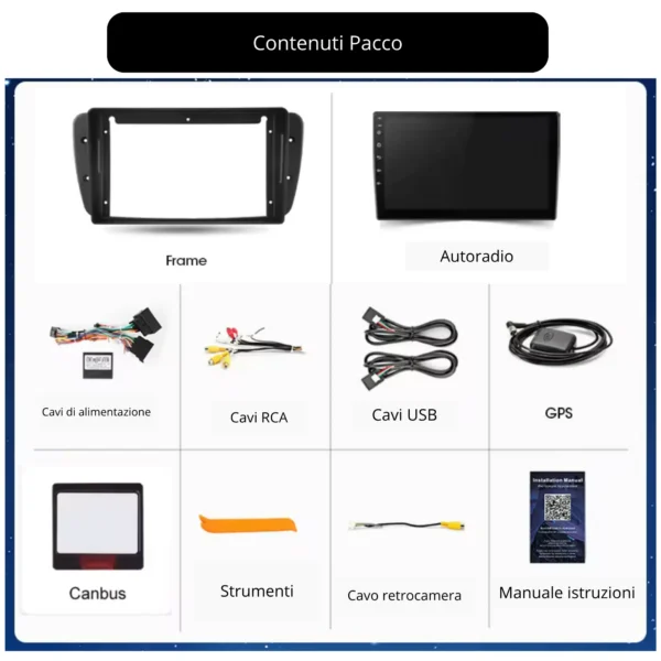 Autoradio Carplay & Android Auto per SEAT Ibiza 6J 2009-2014