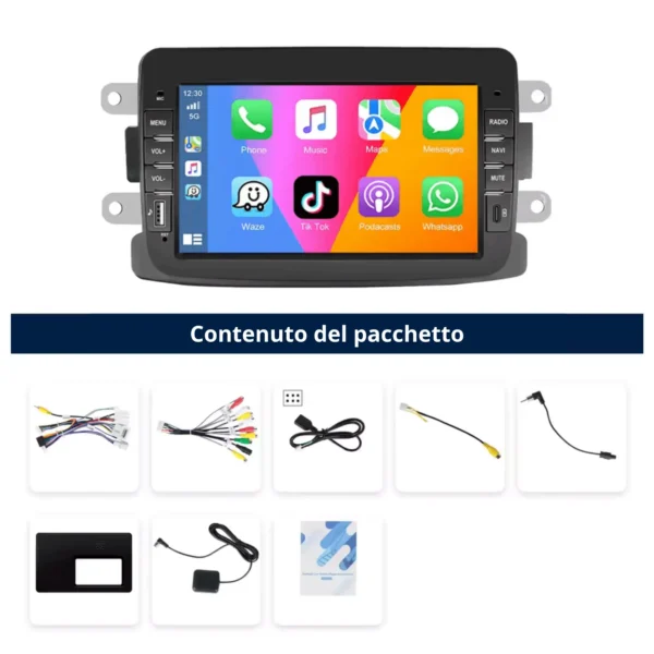 Autoradio per Dacia e Renault - Carplay & Android Auto