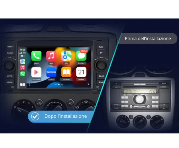 Autoradio Android Auto & CarPlay Per Ford Universale - Style 2