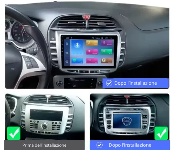 Autoradio Android Auto & Carplay per Lancia Delta 2009-2020