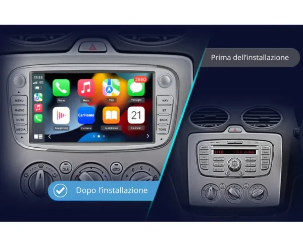 Autoradio Android Auto & CarPlay Per Ford Universale - Style 1