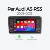 Autoradio CarPlay & Android Auto per Audi A3-RS3 2003-2013 (7 pollici)