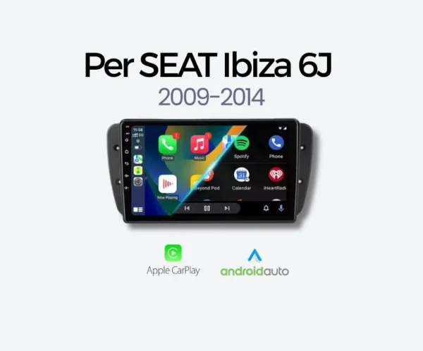 Autoradio Carplay & Android Auto per SEAT Ibiza 6J 2009-2014