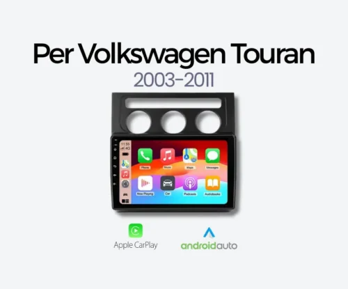 Autoradio Android Auto & Carplay per Volkswagen Touran 2003-2011