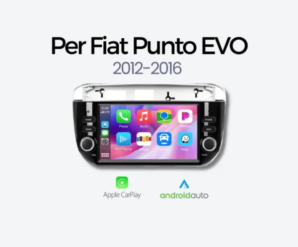 Full line product Per evo7 Autoradio Carplay & Android Auto per Fiat Punto EVO 2012-2016