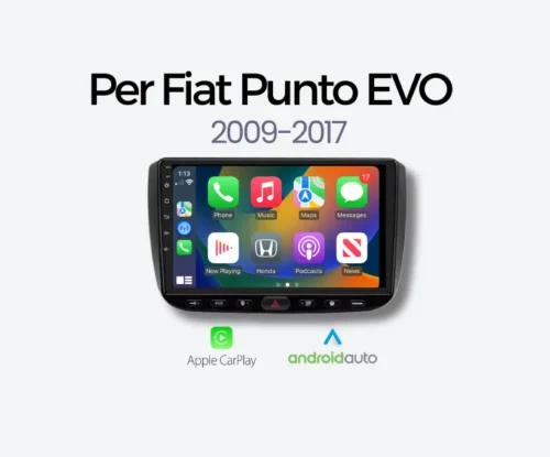 Autoradio Carplay & Android Auto per Fiat Punto EVO 2009-2017