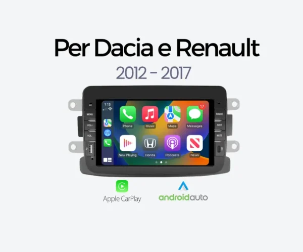Full line product dacia e renault Autoradio per Dacia e Renault - Carplay & Android Auto