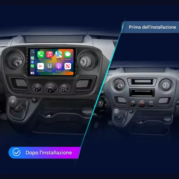 Prima , Opel Movano Autoradio Android Auto & Carplay per Renault Master 3 2010-2022