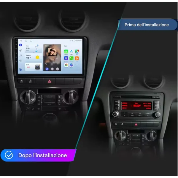 Prima , audia3 9 Autoradio CarPlay & Android Auto per Audi A3-RS3 2003-2013 (9 pollici)