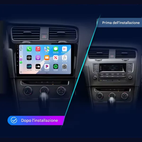 Prima , golf7 Autoradio CarPlay & Android Auto per Volkswagen Golf 7 2013-2018