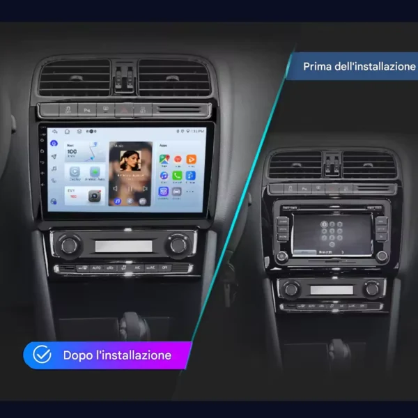 Prima , polo5 Autoradio CarPlay & Android Auto per VW Polo 5 2009-2020