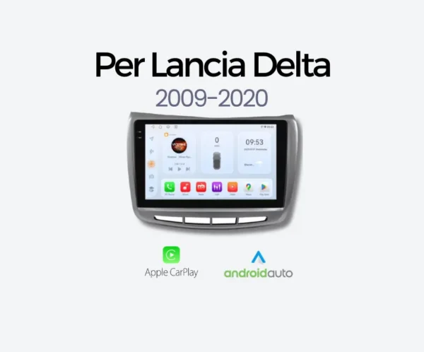 Autoradio Android Auto & Carplay per Lancia Delta 2009-2020