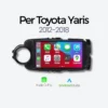 full line product Per yaris Autoradio Android Auto & CarPlay Per Toyota Yaris 2012-2018