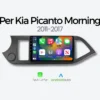 Autoradio Carplay & Android Auto Per KIA PICANTO Morning 2011-2017