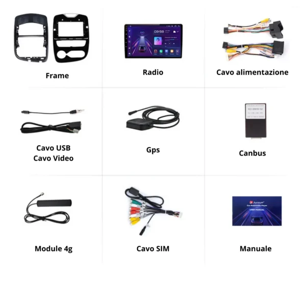 Autoradio per Renault Clio 4 - CarPlay & Android Auto 2016-2020