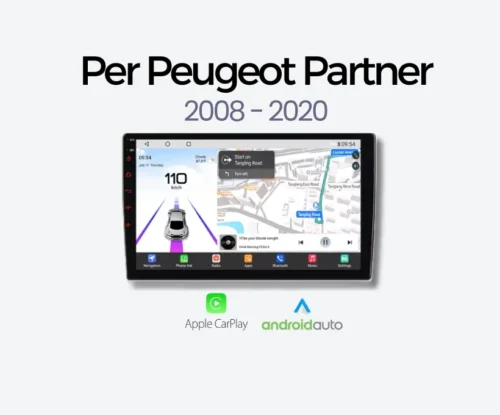 Autoradio CarPlay & Android Auto per Peugeot Partner 2008 - 2020